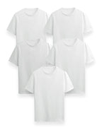 Generico T-Shirt Easy Fit, Pacco da 5 Magliette Uomo, Maniche Corte, 100% Cotone, vestibilità Regular, Unisex, Casual - Palestra - Sportivo - Urban
