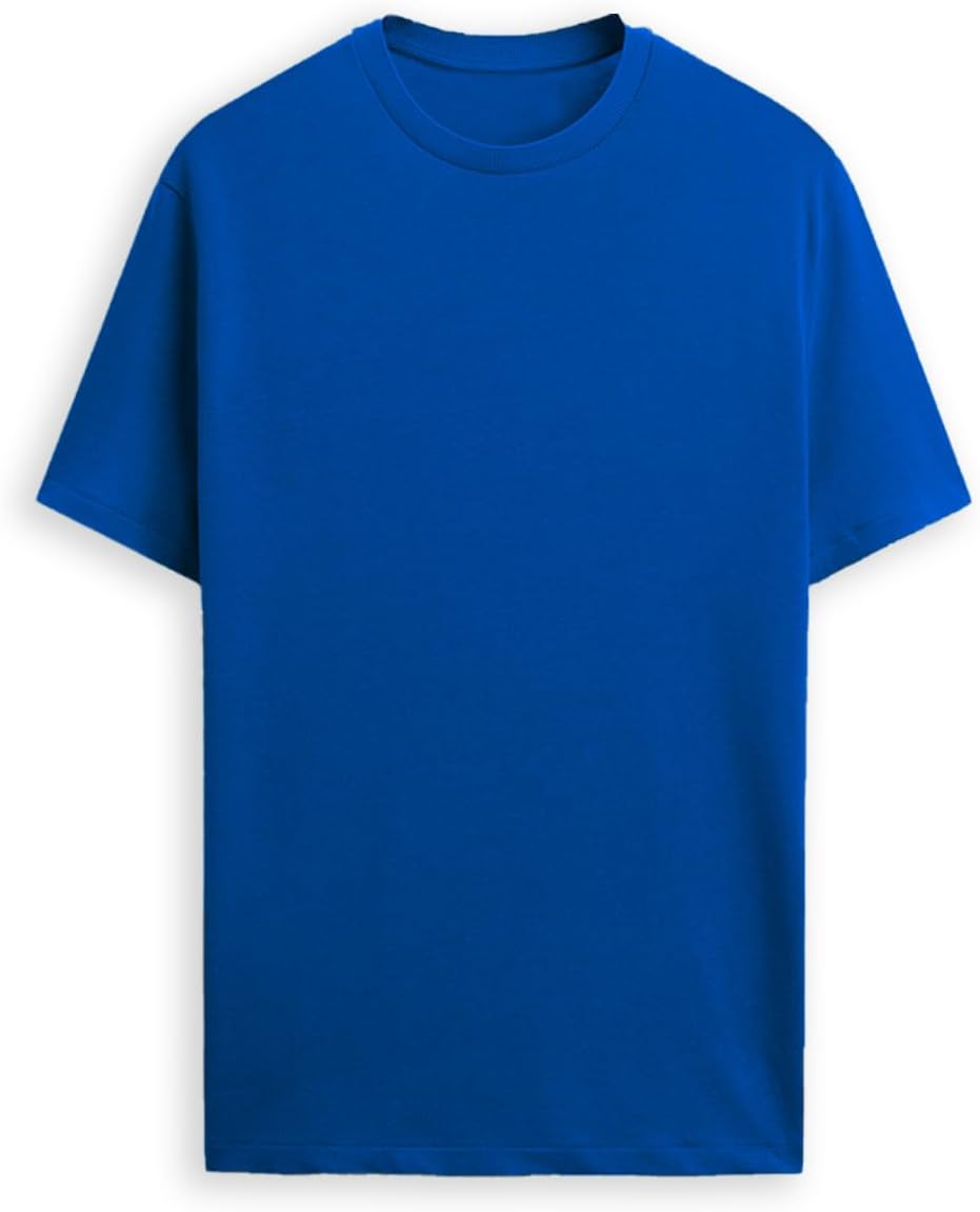 Generico T-Shirt Easy Fit, Pacco da 5 Magliette Uomo, Maniche Corte, 100% Cotone, vestibilità Regular, Unisex, Casual - Palestra - Sportivo - Urban