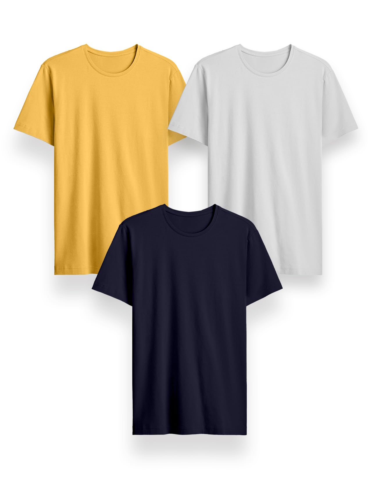 Generico T-Shirt Easy Fit, Pacco da 5 Magliette Uomo, Maniche Corte, 100% Cotone, vestibilità Regular, Unisex, Casual - Palestra - Sportivo - Urban