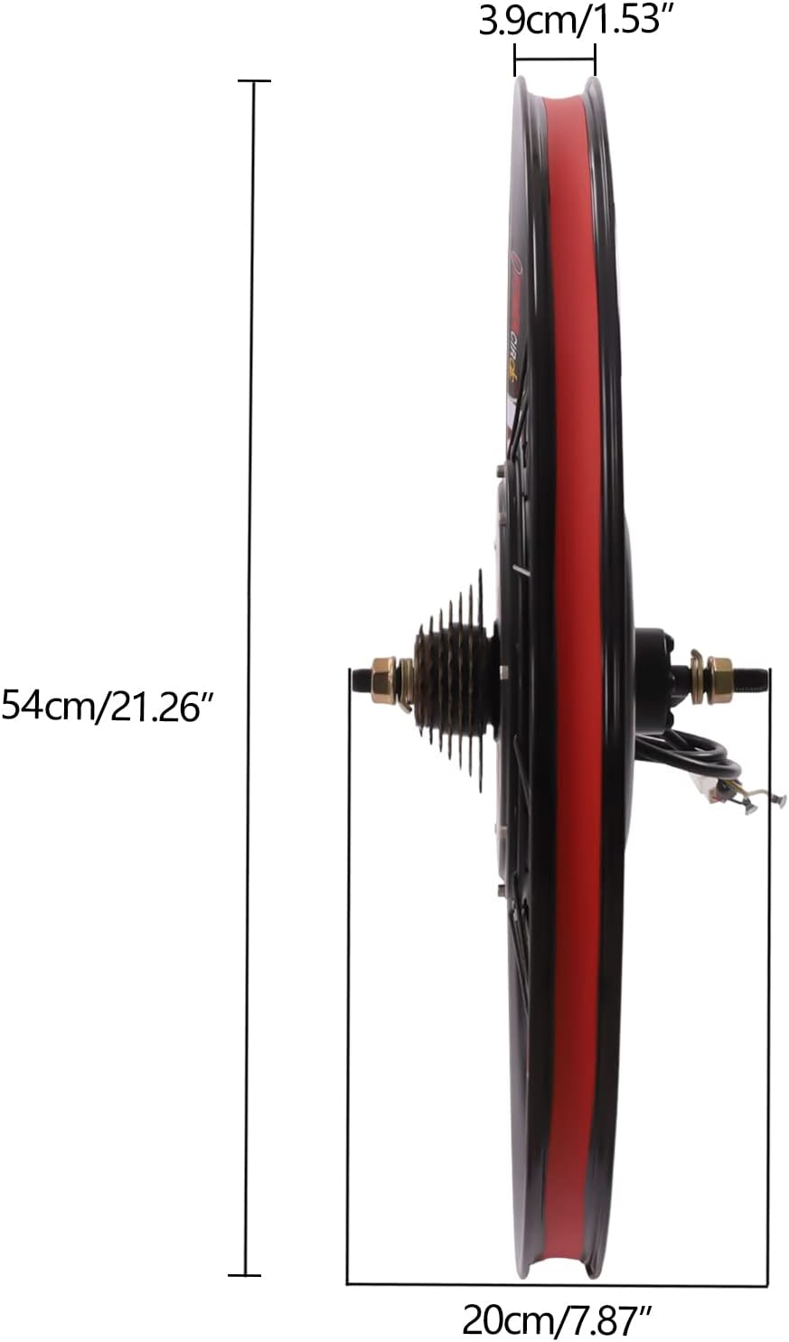 Kit motore ruota posteriore 72V 2000W Kit di conversione per bicicletta elettrica da 26" con display LCD/controller/volano a 9 velocità, kit di conversione motore mozzo ruota posteriore per bici elett