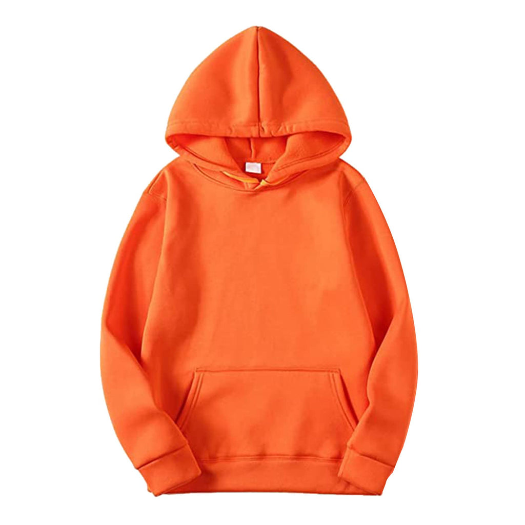 Generisch Felpa con cappuccio da uomo, 3 pezzi, con cappuccio, con tasche, in tinta unita, con cappuccio, casual, semplice e comoda