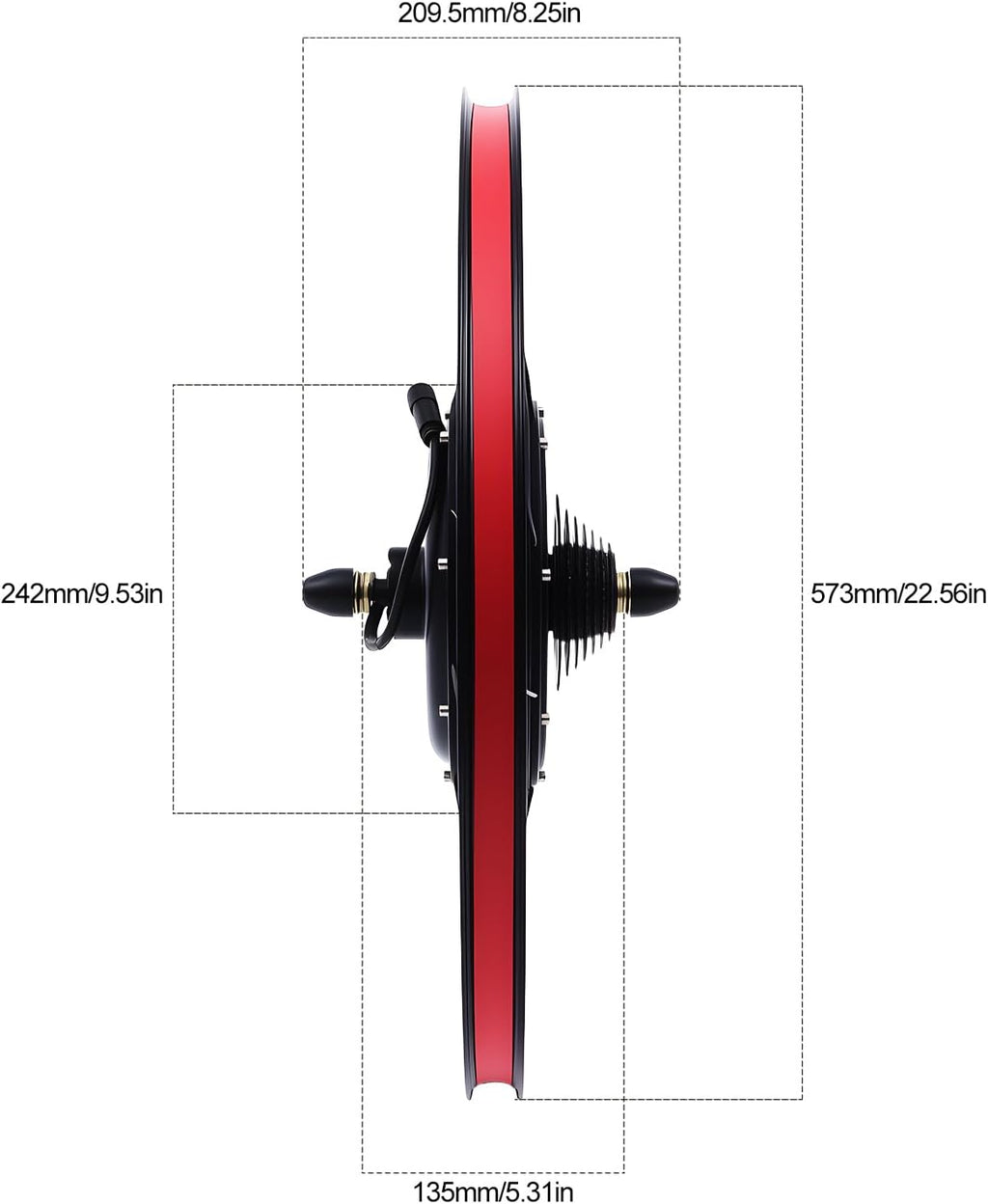 Kit di conversione per bicicletta elettrica, 26 pollici, 48 V, 1500 W, kit di conversione del motore, 55 km/h, display LCD, set di retrofit per bicicletta con 5 velocità regolabili