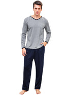 Sykooria Pigiama Uomo Invernali Pigiama Uomo Cotone Lungo Set Pigiama Caldo Pigiami da Uomo S-4XL