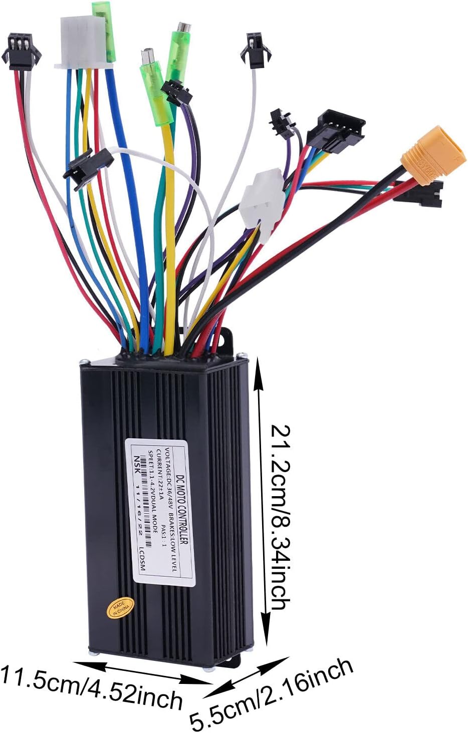 Kit di conversione per bicicletta elettrica, 27,5 pollici, 36 V, 500 W, motoreelettrico, max 35-40 km/h, con display LCD e trazione anteriore