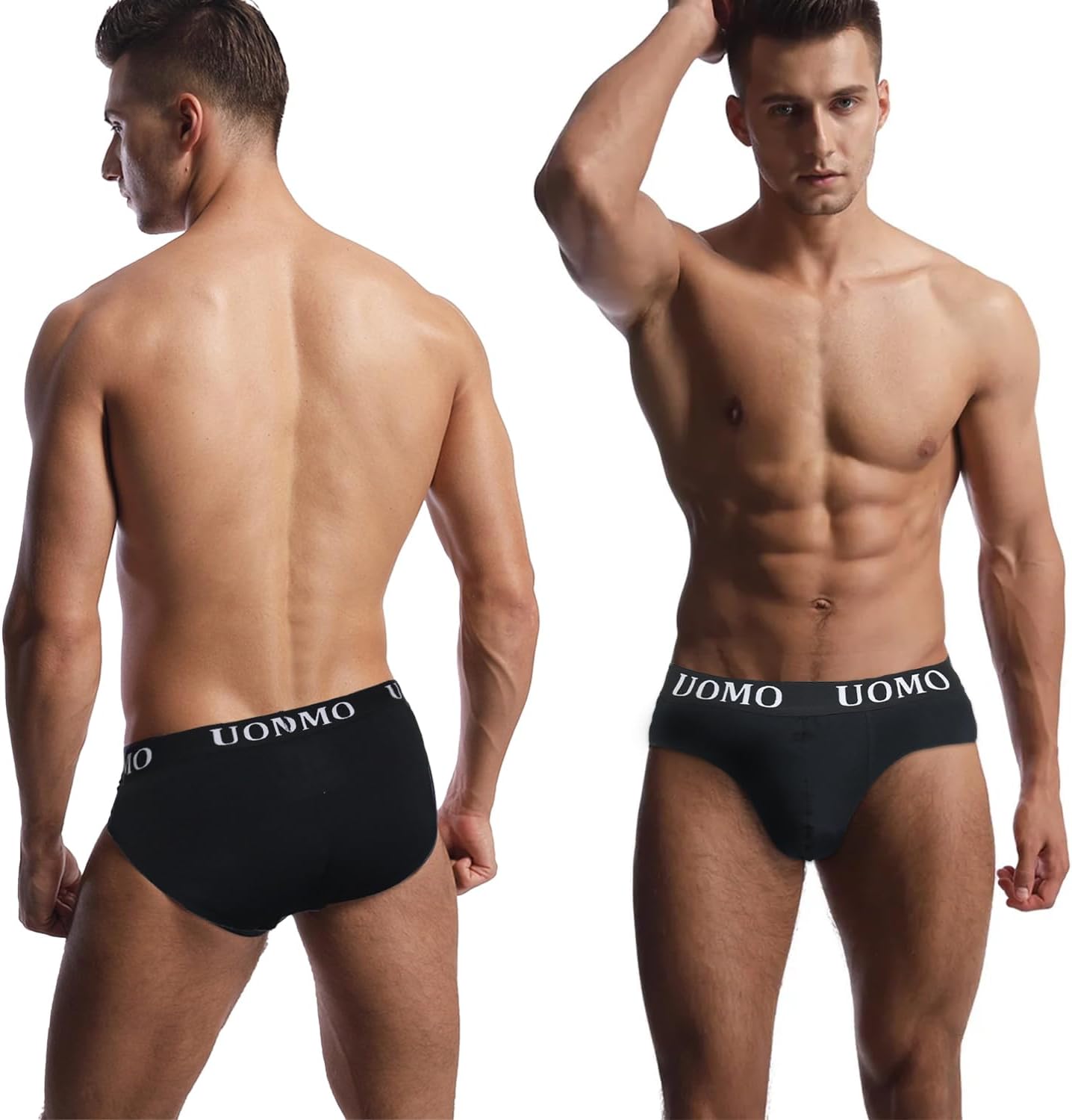 Poligono Slip Uomo, Mutande Maschili, Intimo Cotone Tessuto Morbido, Underwear Vita Bassa, Pacco da 6, Colori Assortiti, Bianco, Nero, Grigio, Blu