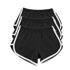 3PC Shorts per le Donne Casual Estate Sport Yoga Pantaloncini Allenamento Atletico Corsa Palestra Pantaloncini Donna Tacchi Corti
