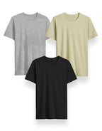 Generico T-Shirt Easy Fit, Pacco da 5 Magliette Uomo, Maniche Corte, 100% Cotone, vestibilità Regular, Unisex, Casual - Palestra - Sportivo - Urban