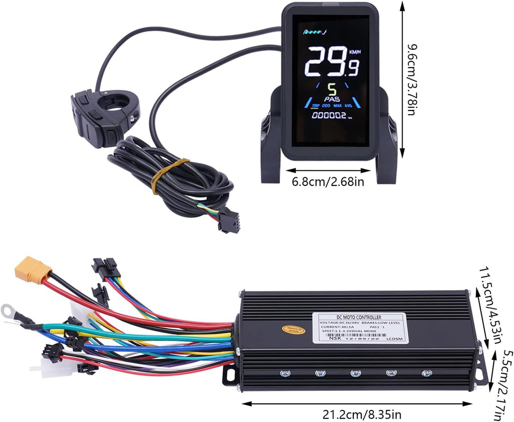 Kit di conversione per bicicletta elettrica da 28" e 29", 1000 Watt, per motore elettrico, per ruota posteriore, senza brushless, kit di conversione per bici elettrica con display LCD (per