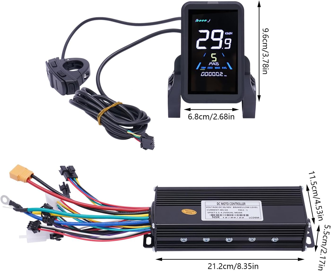 Kit di conversione per bicicletta elettrica da 28" e 29", 1000 Watt, per motore elettrico, per ruota posteriore, senza brushless, kit di conversione per bici elettrica con display LCD (per