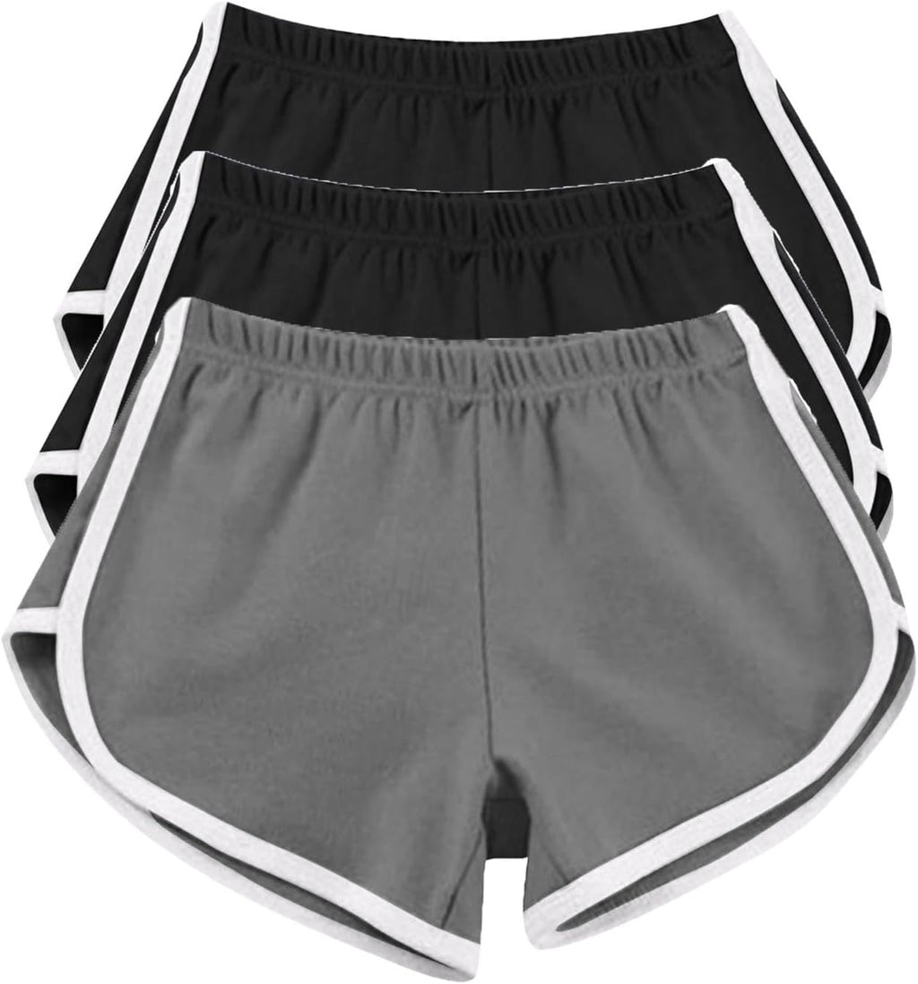 3PC Shorts per le Donne Casual Estate Sport Yoga Pantaloncini Allenamento Atletico Corsa Palestra Pantaloncini Donna Tacchi Corti