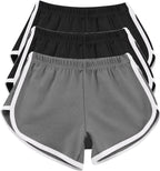 3PC Shorts per le Donne Casual Estate Sport Yoga Pantaloncini Allenamento Atletico Corsa Palestra Pantaloncini Donna Tacchi Corti