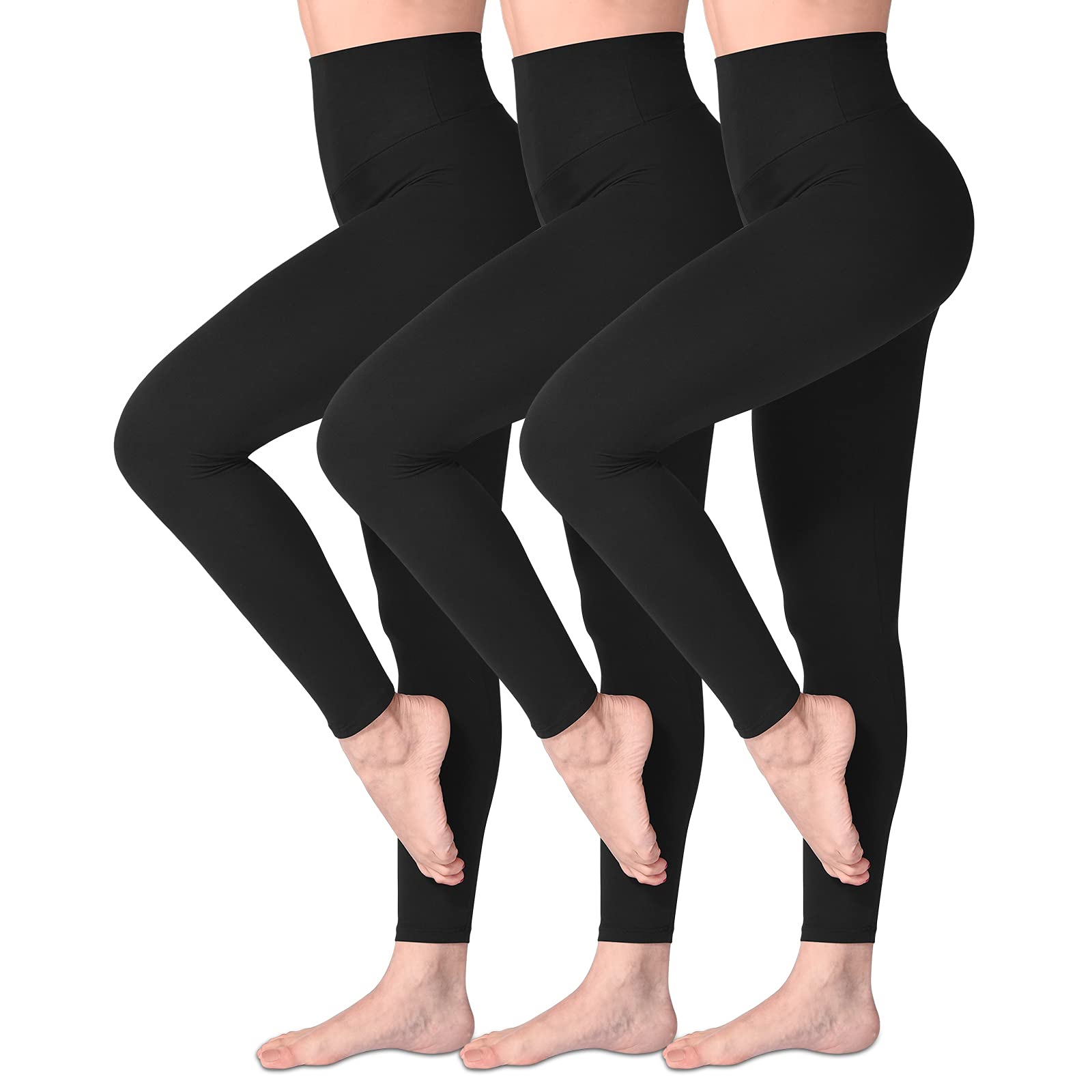 SINOPHANT Leggins Vita Alta Donna, Leggings Donna Fitness Pantaloni Yoga Controllo della Pancia Opaco Elastici Morbido per Sportivi o Casual