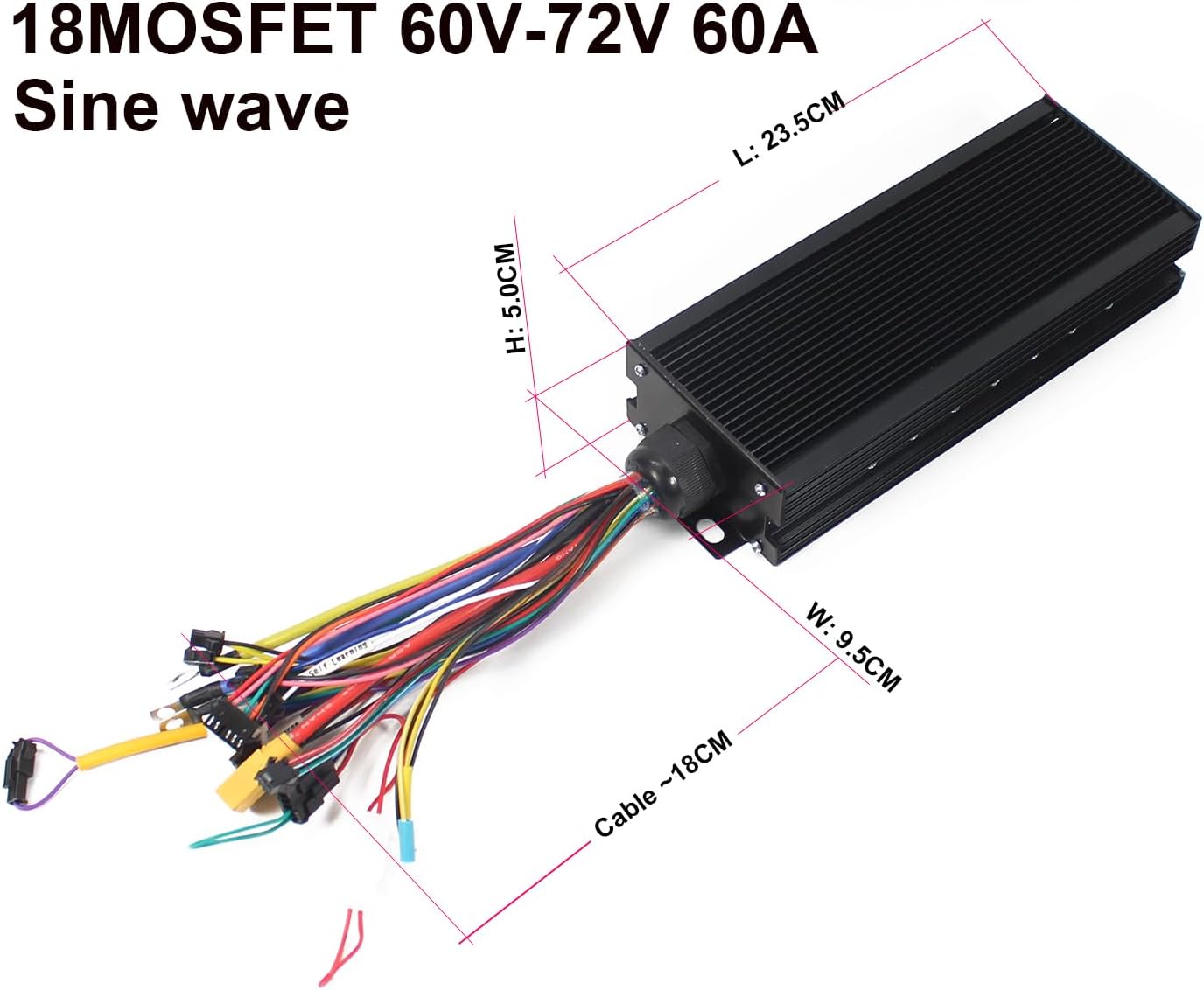 Kit di Conversione E-bike MTX39, Motore Posteriore 72V 3000W, Compatibile con Ruote 20", 24", 26", 27,5", 29", 700C