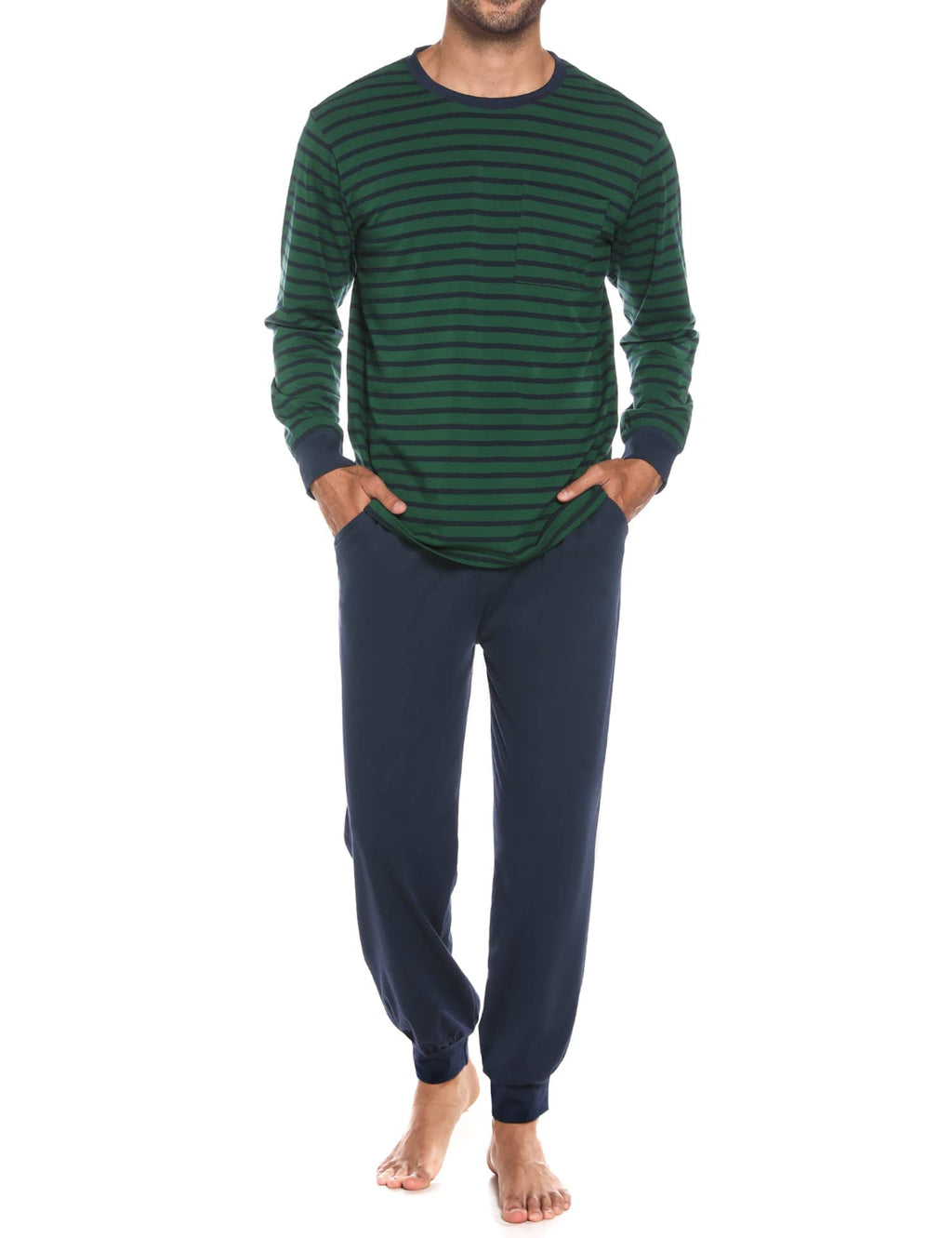 Sykooria Pigiama Uomo Invernali Pigiama Uomo Cotone Lungo Set Pigiama Caldo Pigiami da Uomo S-4XL