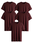 Generico T-Shirt Easy Fit, Pacco da 5 Magliette Uomo, Maniche Corte, 100% Cotone, vestibilità Regular, Unisex, Casual - Palestra - Sportivo - Urban