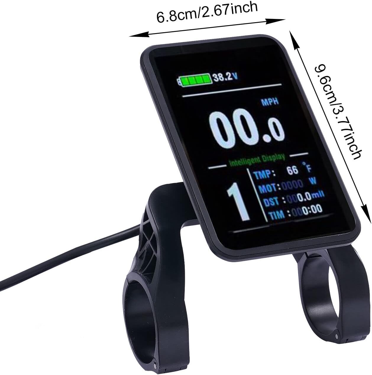 Kit di conversione per bicicletta elettrica, 27,5 pollici, 36 V, 500 W, motoreelettrico, max 35-40 km/h, con display LCD e trazione anteriore