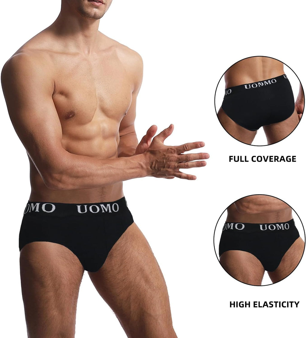 Poligono Slip Uomo, Mutande Maschili, Intimo Cotone Tessuto Morbido, Underwear Vita Bassa, Pacco da 6, Colori Assortiti, Bianco, Nero, Grigio, Blu