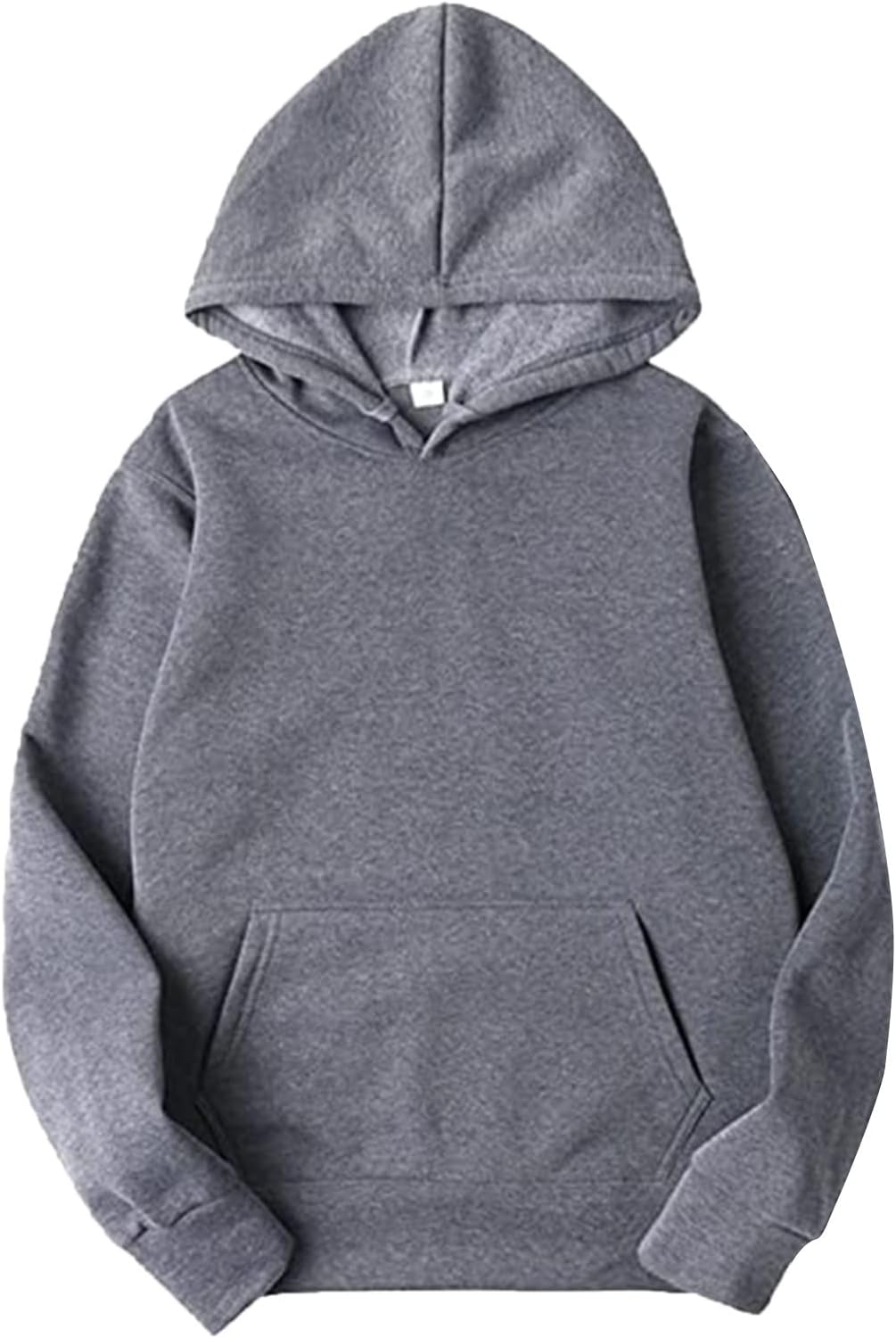 Generisch Felpa con cappuccio da uomo, 3 pezzi, con cappuccio, con tasche, in tinta unita, con cappuccio, casual, semplice e comoda