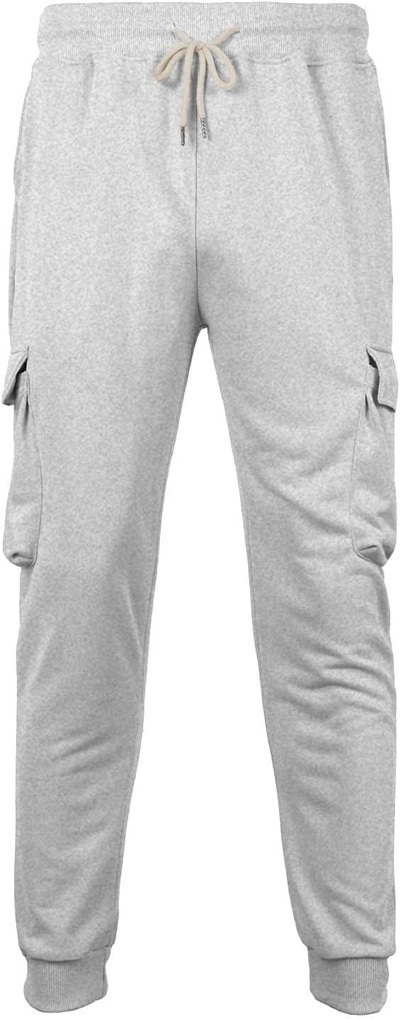 Pantaloni aderenti spessi Pantaloni Cargo da lavoro da uomo Pantaloni invernali con tasche Pantaloni da jogging con coulisse Casual e semplice tinta unita
