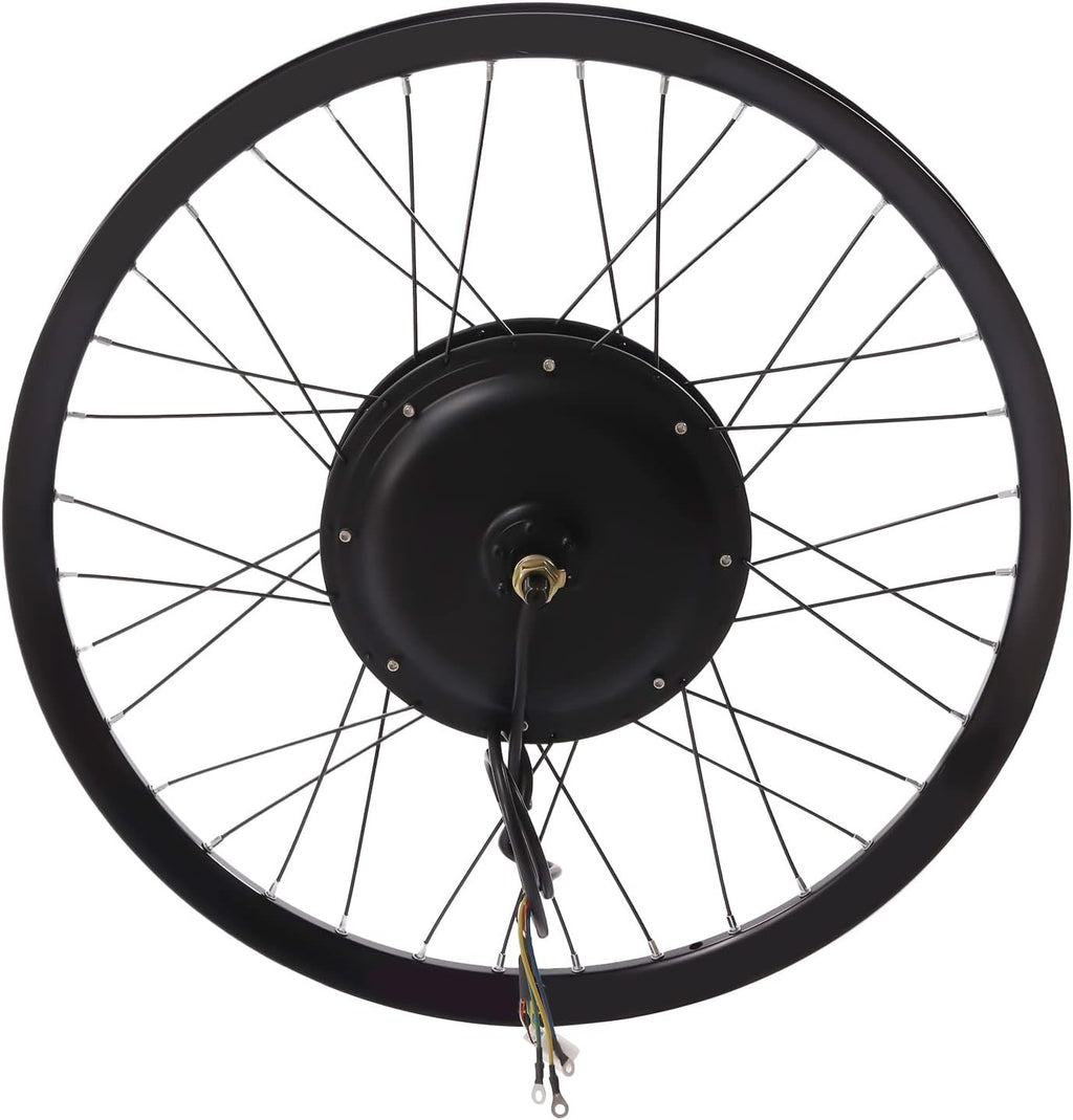 Kit motore ruota posteriore 72V 2000W Kit di conversione per bicicletta elettrica da 26" con display LCD/controller/volano a 9 velocità, kit di conversione motore mozzo ruota posteriore per bici elett