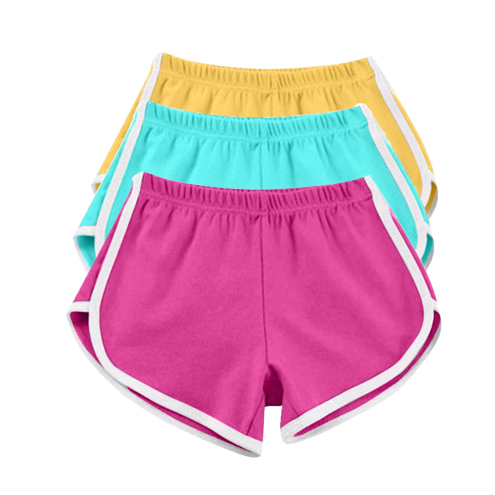 3PC Shorts per le Donne Casual Estate Sport Yoga Pantaloncini Allenamento Atletico Corsa Palestra Pantaloncini Donna Tacchi Corti