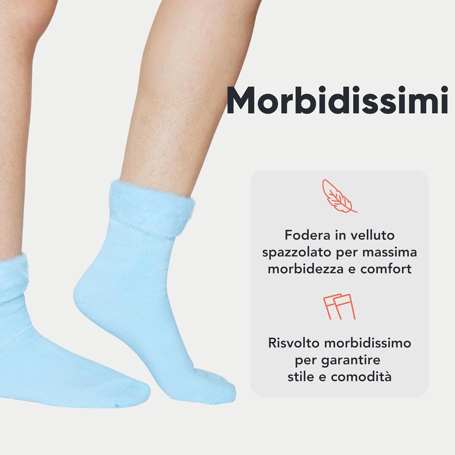 FM London confezione da 6, calzini termici super morbidi da donna in colori pastello (taglie: UK 4-8)