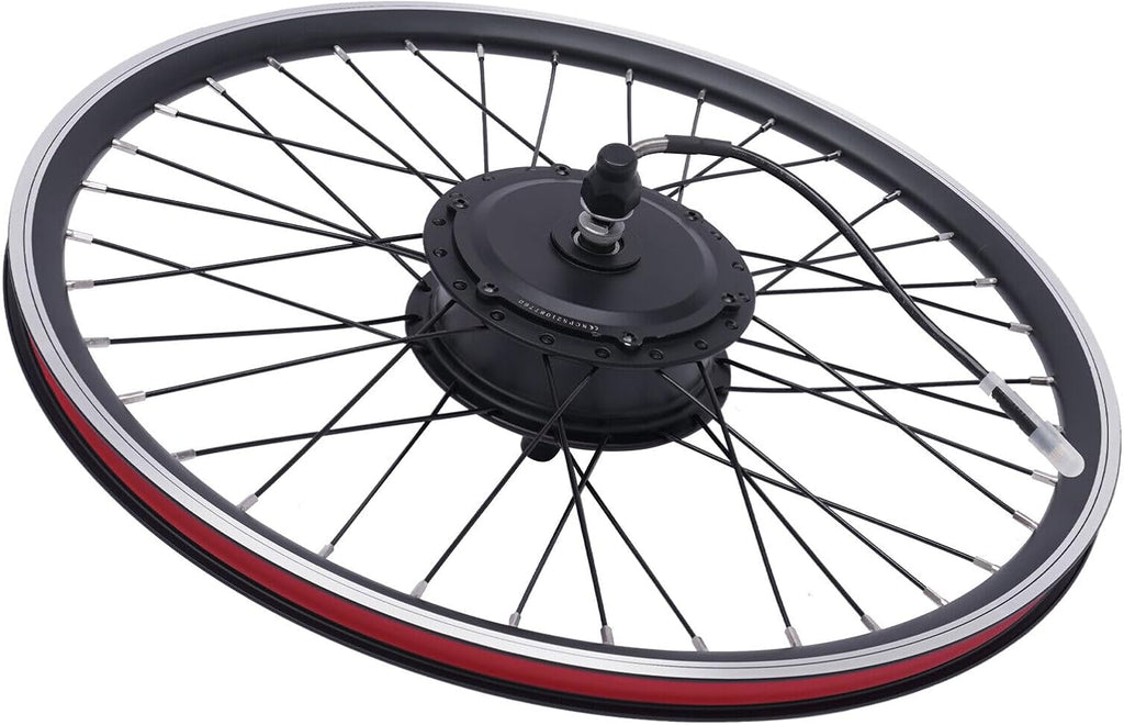 Kit di conversione per bicicletta elettrica, 27,5 pollici, 36 V, 500 W, motoreelettrico, max 35-40 km/h, con display LCD e trazione anteriore