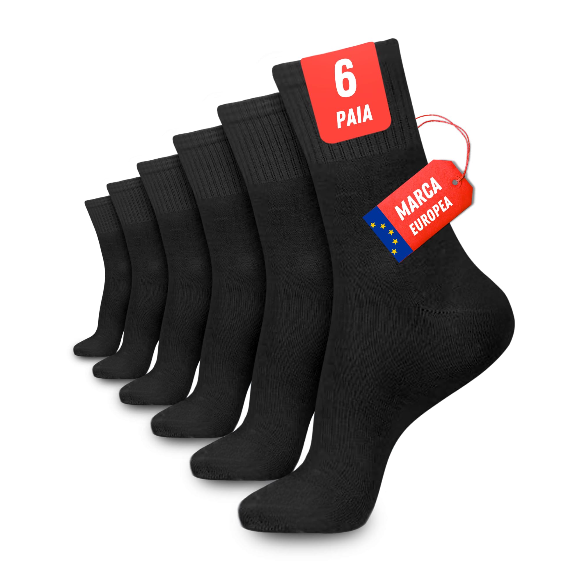 6 Paia Calzini sportivi uomo | Calzini sportivi donna | Calzini running uomo | Calzini running donna