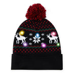 AIDEAONE LED Cappello da Festa per Maglione Brutto Illuminato a Maglia Berretti Natalizi per la Festa di Natale
