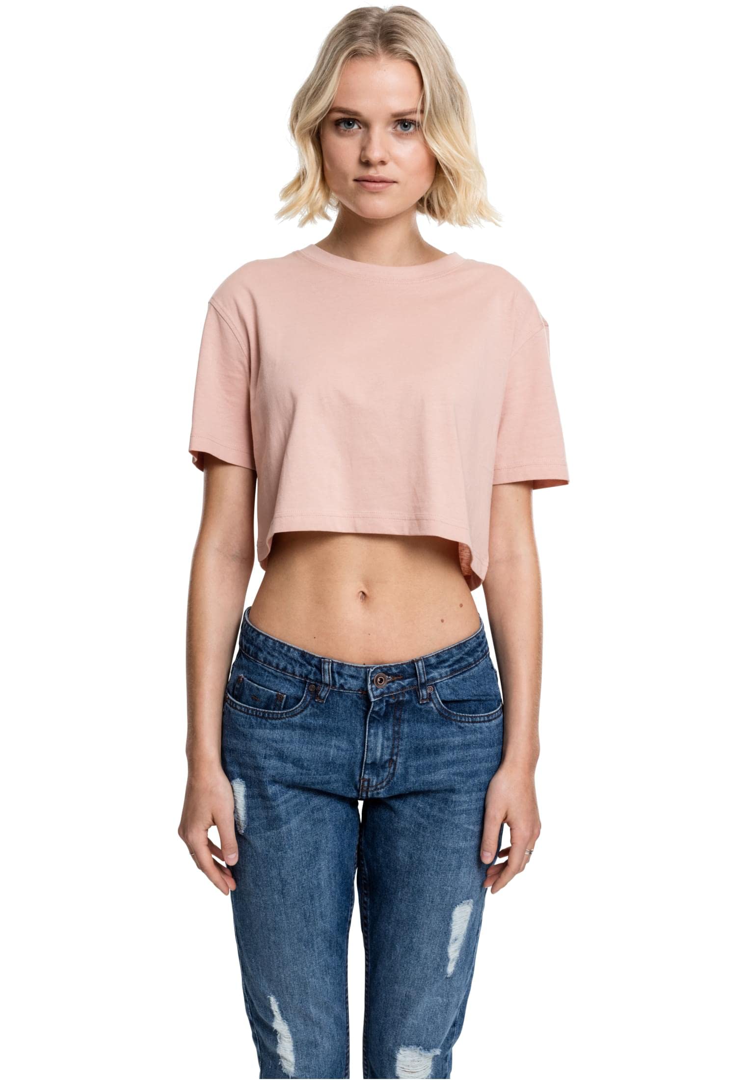 Urban Classics Ladies Short Oversized Tee Donna T-Shirt Bianco Regular