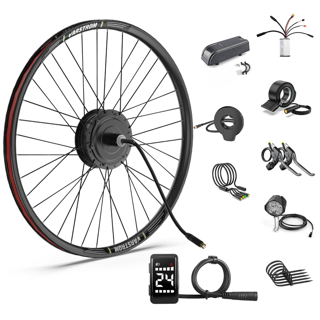 BAFANG Ruota Posteriore 500W 48V Kit Motore Bici Elettrica con Ruota da 26/27,5/28 Pollici 700C, Brushless Geared G020 per Mozzo, Kit Mozzo Posteriore con LCD Display DZ40