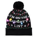 AIDEAONE LED Cappello da Festa per Maglione Brutto Illuminato a Maglia Berretti Natalizi per la Festa di Natale