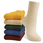 Hocerlu Calze Termiche Donna, 5 Paia Calzini Calde Invernali Donna, Calzettoni Termici Spugna Morbidi Comodi, Per Passeggiate Escursioni Lavoro Regali, Taglia 35-42