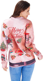 RAISEVERN Natale Felpe a Maglia Uomo Ugly Funny Manica Lunga Brutto Christmas Pullover, S-XXL