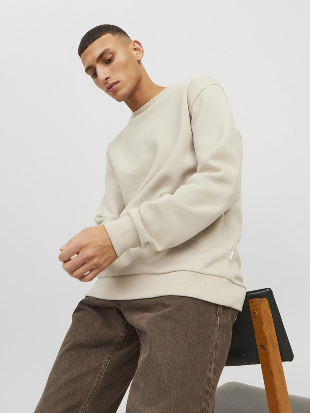 Jack & Jones Jjebradley Sweat Crew Noos Jjebradley Sweat Crew Noos Uomo (Pacco da 1)