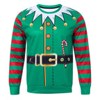 RAISEVERN Natale Felpe a Maglia Uomo Ugly Funny Manica Lunga Brutto Christmas Pullover, S-XXL