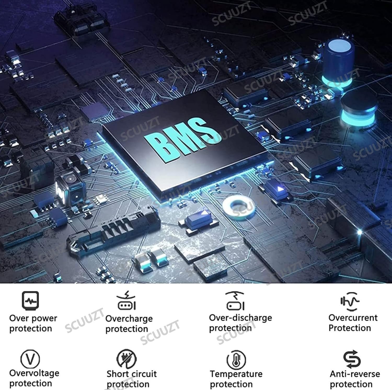 Batteria per Bici elettrica 72V 20Ah, Batterie da bicicletta 72V 20000MAh Impermeabile PVC Maniglia Portatile BMS incorporato per 1000W 750W 500W 350W 250W Motore
