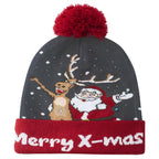 AIDEAONE LED Cappello da Festa per Maglione Brutto Illuminato a Maglia Berretti Natalizi per la Festa di Natale