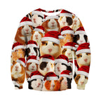 RAISEVERN Natale Felpe a Maglia Uomo Ugly Funny Manica Lunga Brutto Christmas Pullover, S-XXL