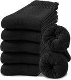 Hocerlu Calze Termiche Donna, 5 Paia Calzini Calde Invernali Donna, Calzettoni Termici Spugna Morbidi Comodi, Per Passeggiate Escursioni Lavoro Regali, Taglia 35-42