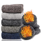 Hocerlu Calze Termiche Donna, 5 Paia Calzini Calde Invernali Donna, Calzettoni Termici Spugna Morbidi Comodi, Per Passeggiate Escursioni Lavoro Regali, Taglia 35-42