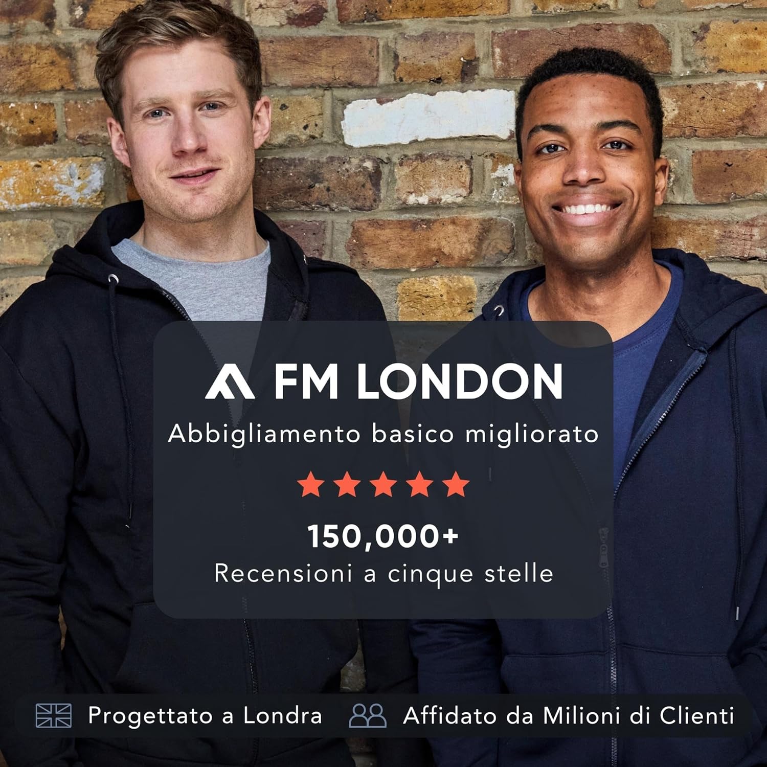 FM London Confezione da 3/5 Maglietta da Uomo - T-Shirt Premium con Design Leggermente Aderente - Maglietta Super Morbida Realizzata in Cotone 100%