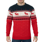 NOROZE novità Maglione Natalizio Lavorato a Maglia da Uomo | Brutti Maglioni Natalizi | Maglione Invernale da Uomo con Girocollo a Maniche Lunghe