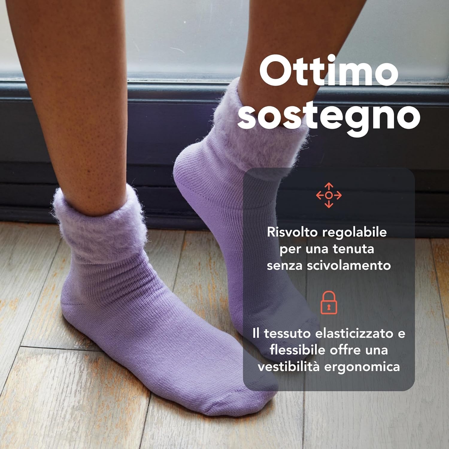 FM London confezione da 6, calzini termici super morbidi da donna in colori pastello (taglie: UK 4-8)