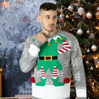 NOROZE novità Maglione Natalizio Lavorato a Maglia da Uomo | Brutti Maglioni Natalizi | Maglione Invernale da Uomo con Girocollo a Maniche Lunghe