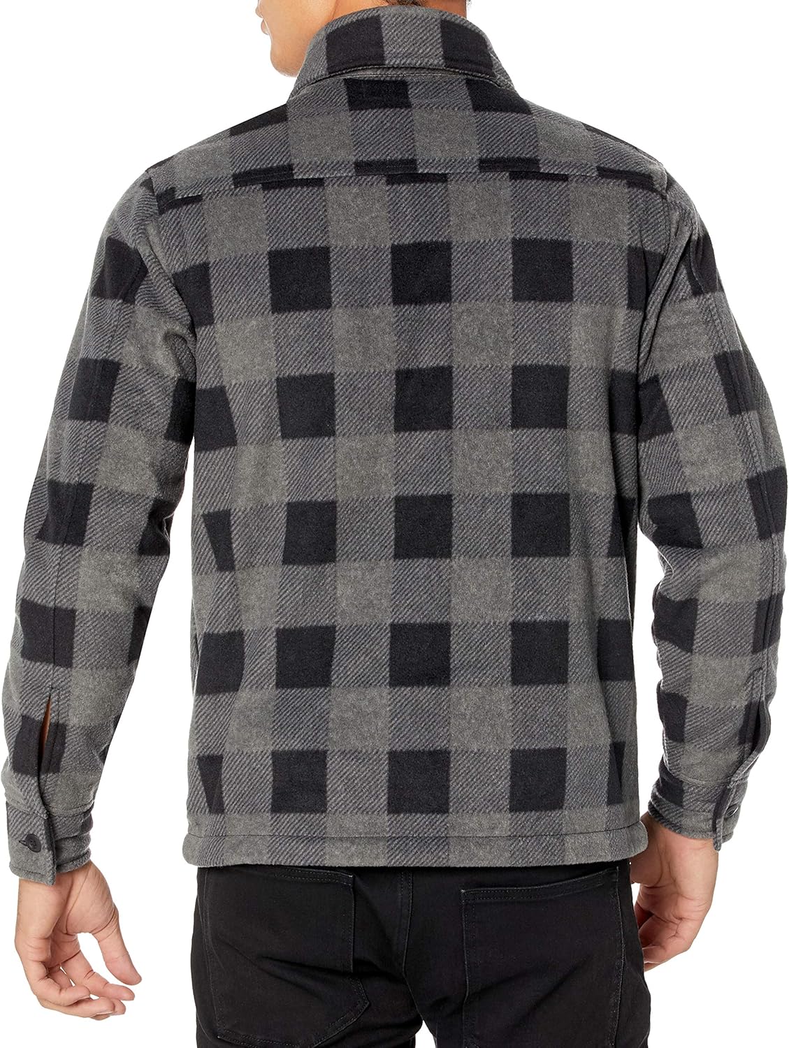 Amazon Essentials Uomo Giacca Camicia Invernale in Pile Polare a Maniche Lunghe