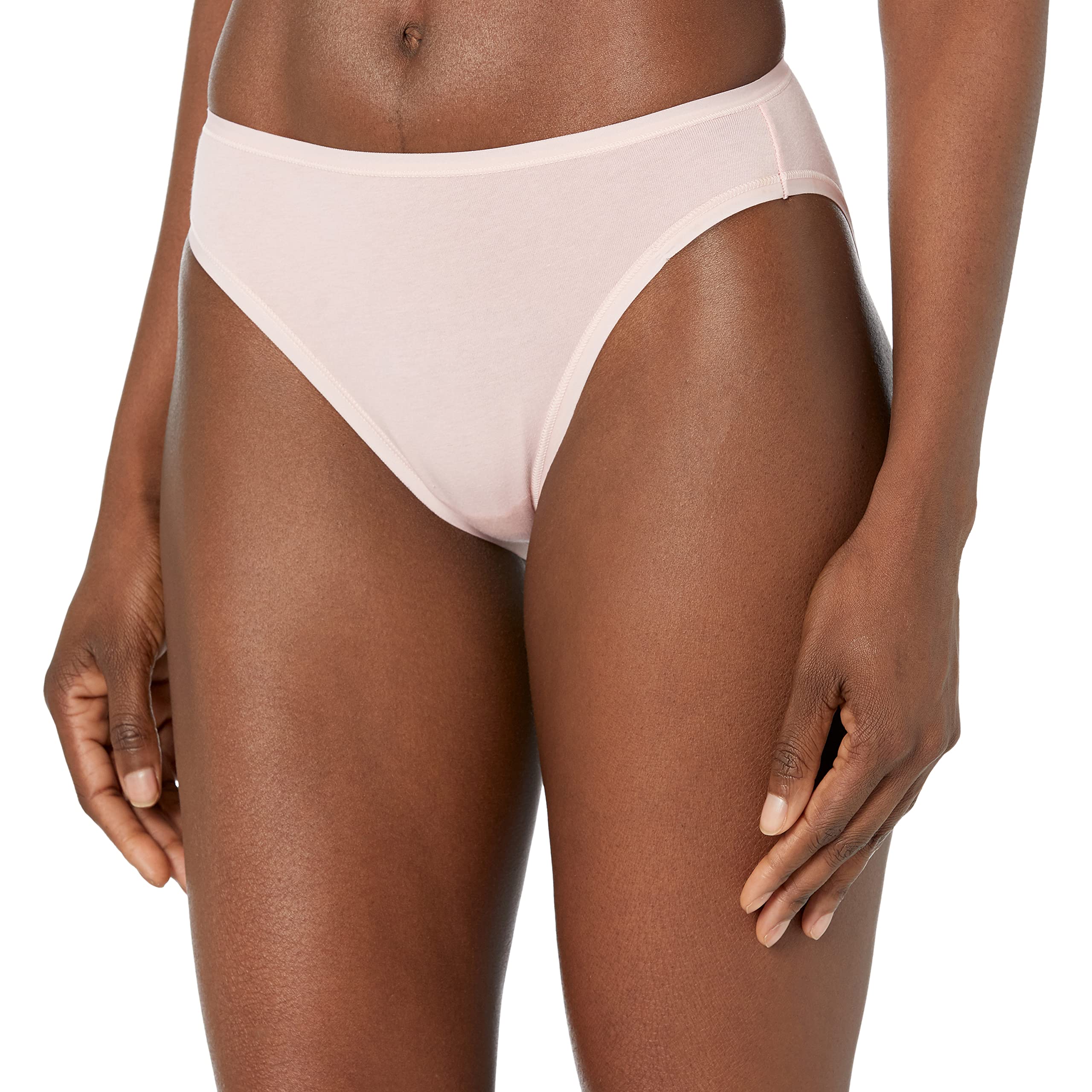 Amazon Essentials Slip Intimo A Gamba Alta in Cotone (Disponibile in Taglia Forte), Traspirante Donna, Confezioni Multiple