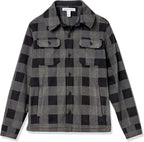 Amazon Essentials Uomo Giacca Camicia Invernale in Pile Polare a Maniche Lunghe