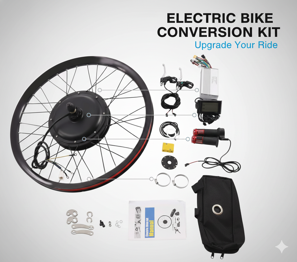 Kit motore ruota posteriore 72V 2000W Kit di conversione per bicicletta elettrica